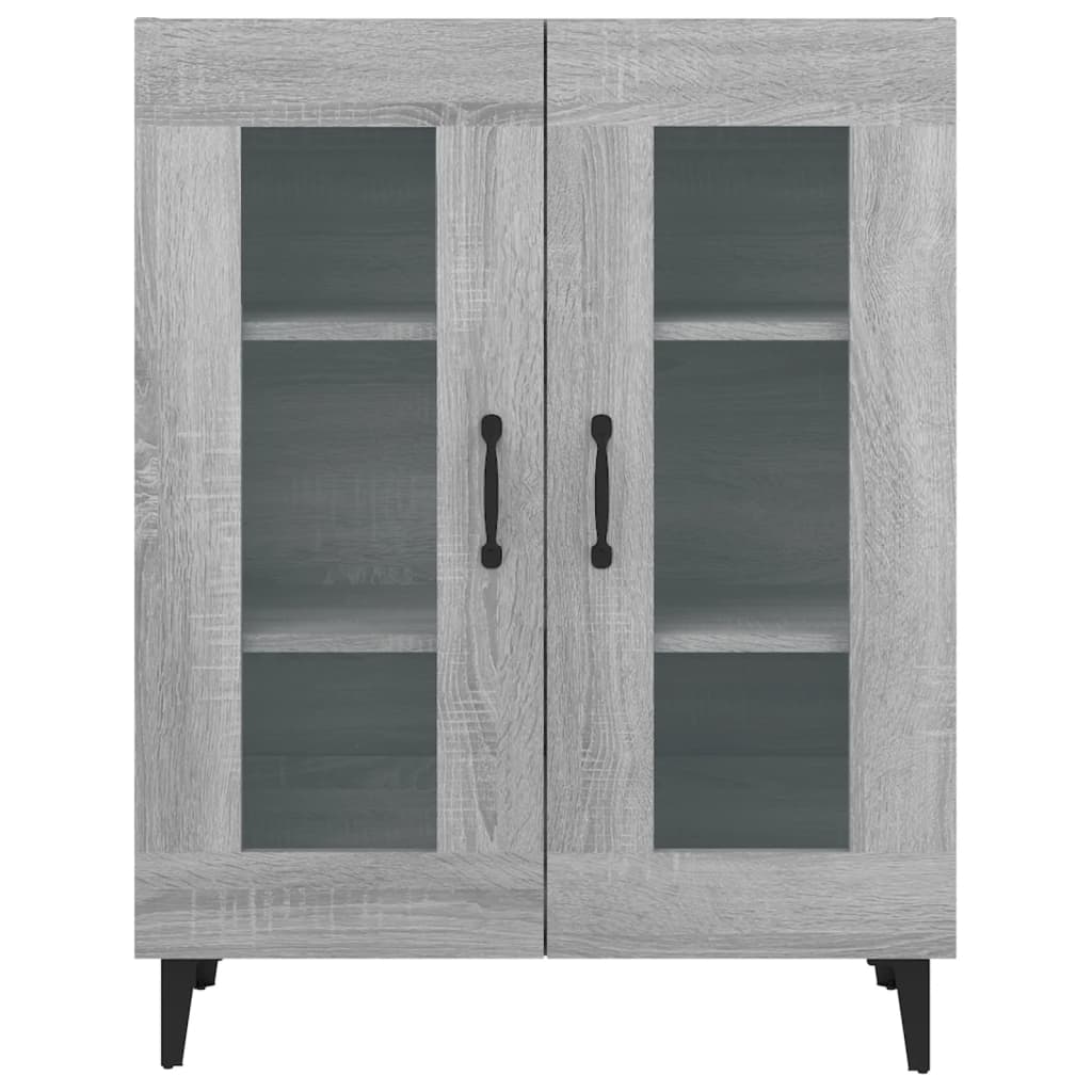 Dressoir 69,5X34X90 Cm Bewerkt Hout Grijs Sonoma Eikenkleurig