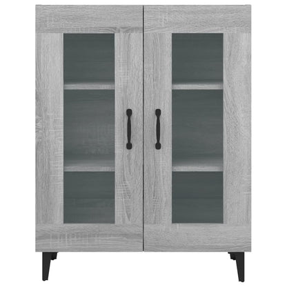 Dressoir 69,5X34X90 Cm Bewerkt Hout Grijs Sonoma Eikenkleurig