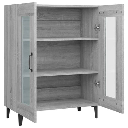 Dressoir 69,5X34X90 Cm Bewerkt Hout Grijs Sonoma Eikenkleurig