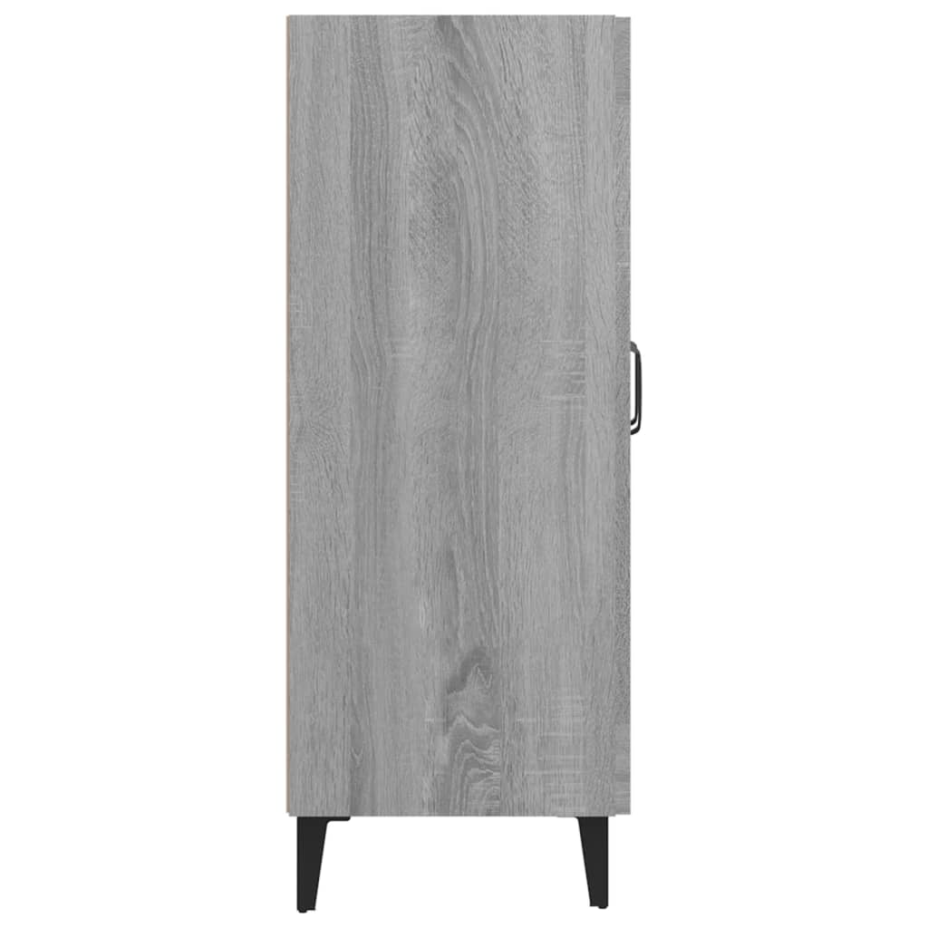 Dressoir 69,5X34X90 Cm Bewerkt Hout Grijs Sonoma Eikenkleurig