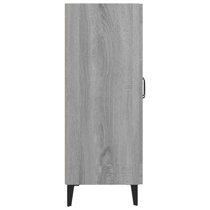 Dressoir 69,5X34X90 Cm Bewerkt Hout Grijs Sonoma Eikenkleurig