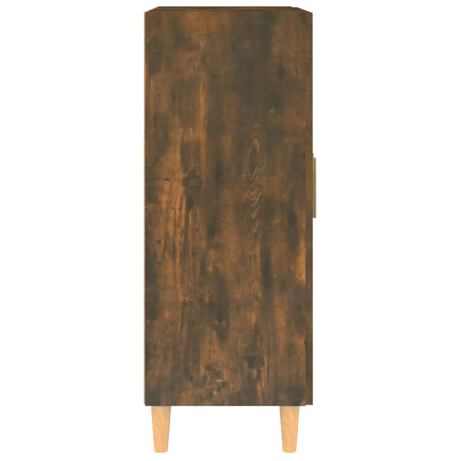 Dressoir 69,5X34X90 Cm Bewerkt Hout Kleurig Gerookt eiken