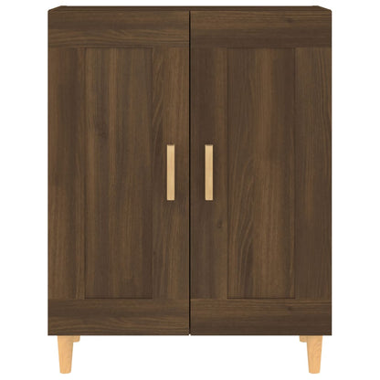 Dressoir 69,5X34X90 Cm Bewerkt Hout Bruin Eikenkleur