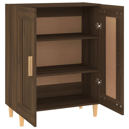 Dressoir 69,5X34X90 Cm Bewerkt Hout Bruin Eikenkleur