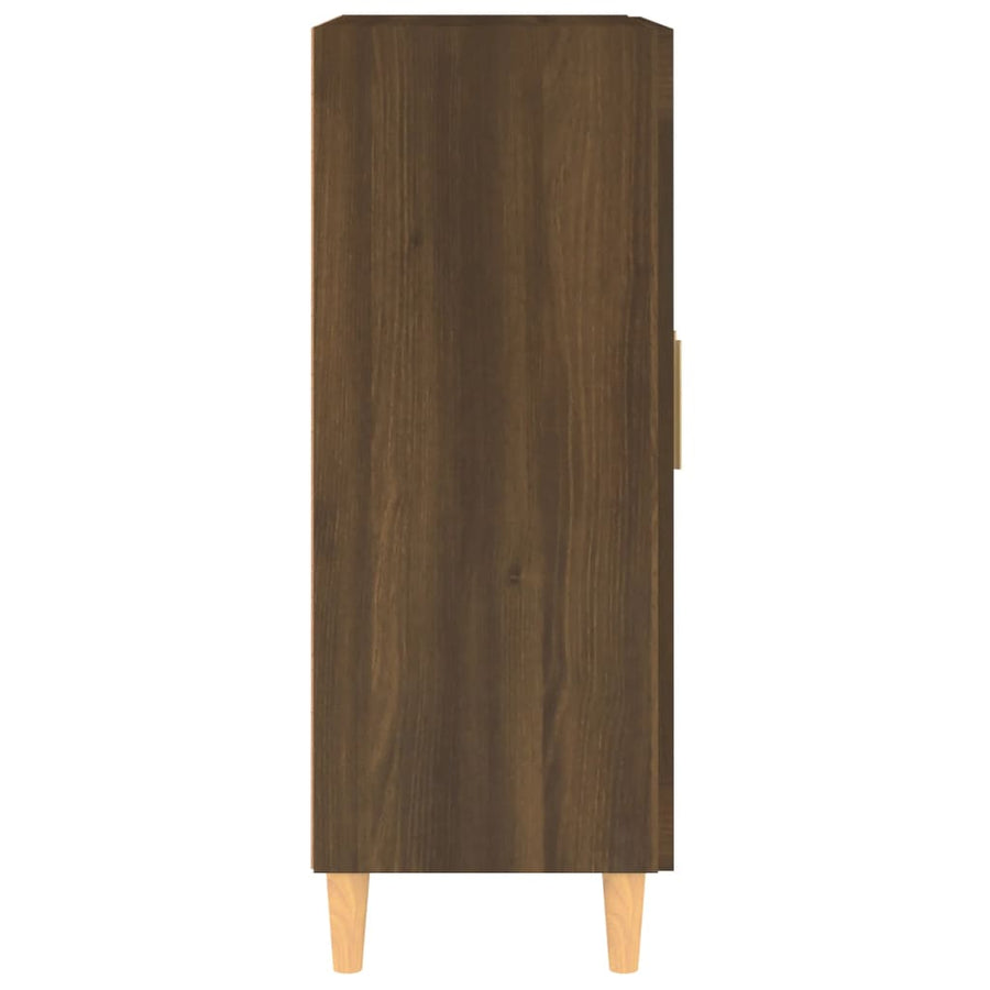 Dressoir 69,5X34X90 Cm Bewerkt Hout Bruin Eikenkleur