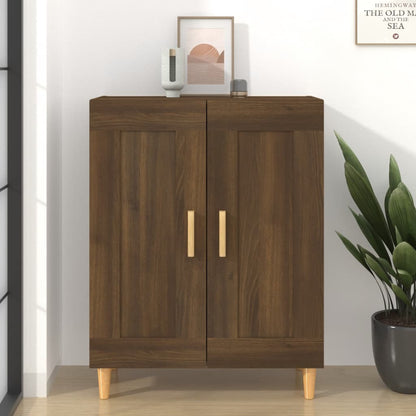 Dressoir 69,5X34X90 Cm Bewerkt Hout Bruin Eikenkleur