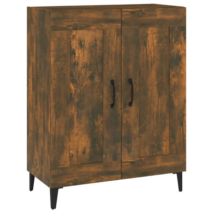 Dressoir 69,5X34X90 Cm Bewerkt Hout Gerookt Eikenkleurig