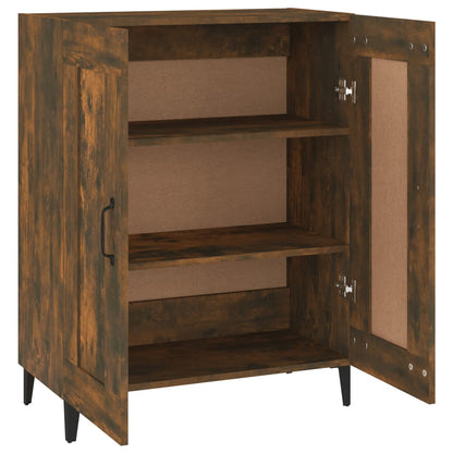 Dressoir 69,5X34X90 Cm Bewerkt Hout Gerookt Eikenkleurig
