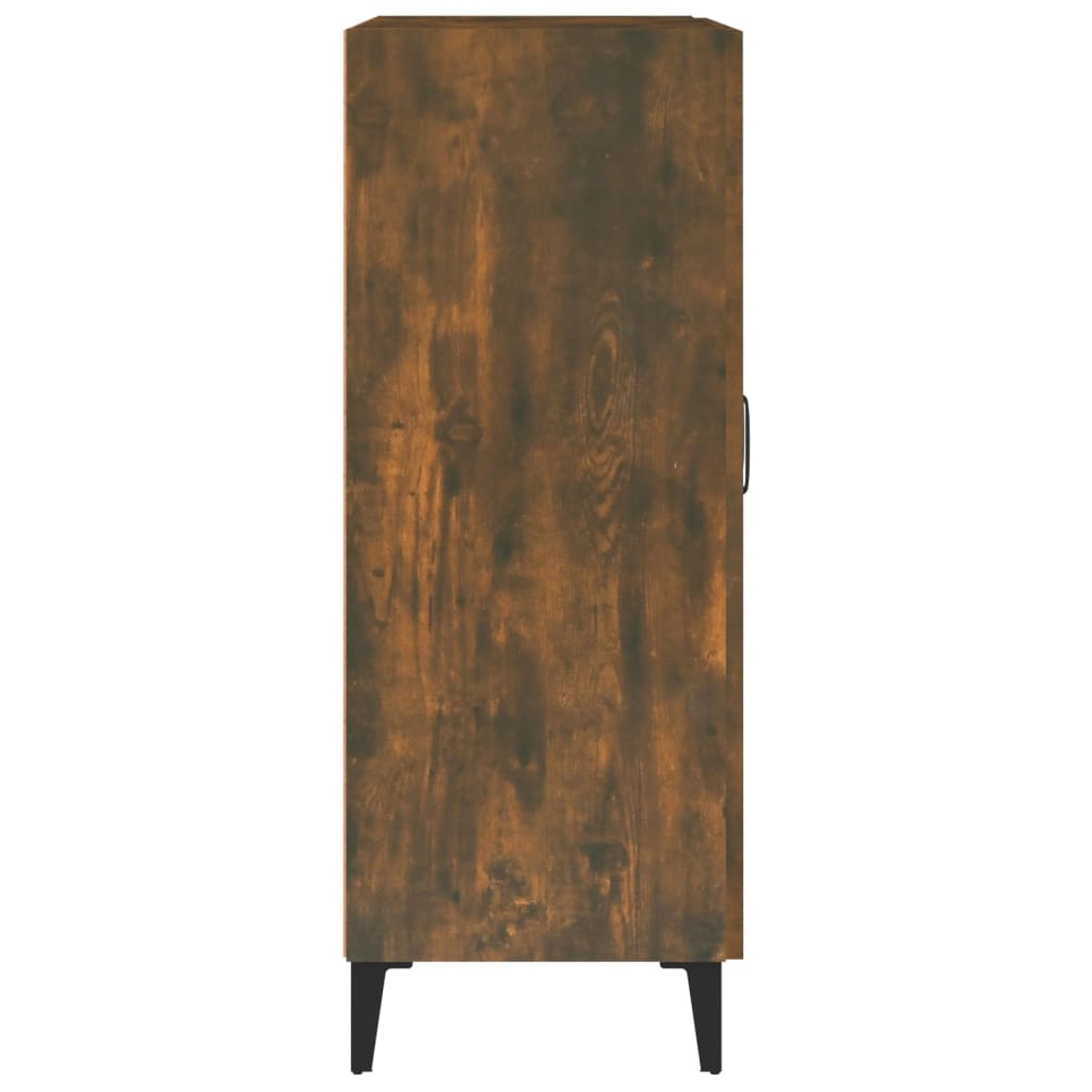 Dressoir 69,5X34X90 Cm Bewerkt Hout Gerookt Eikenkleurig