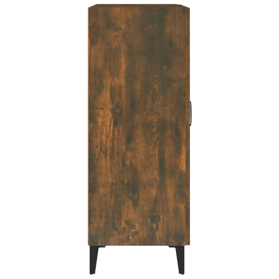 Dressoir 69,5X34X90 Cm Bewerkt Hout Gerookt Eikenkleurig
