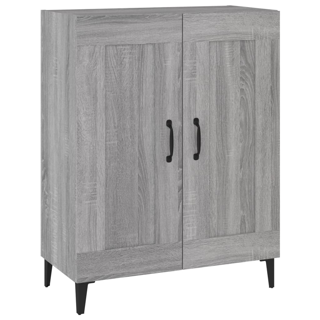 Dressoir 69,5X34X90 Cm Bewerkt Hout Grijs Sonoma Eikenkleurig