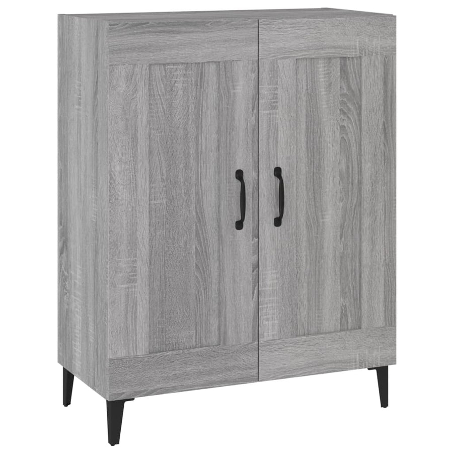 Dressoir 69,5X34X90 Cm Bewerkt Hout Grijs Sonoma Eikenkleurig