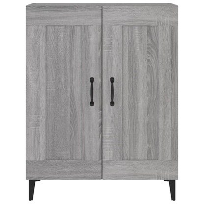 Dressoir 69,5X34X90 Cm Bewerkt Hout Grijs Sonoma Eikenkleurig