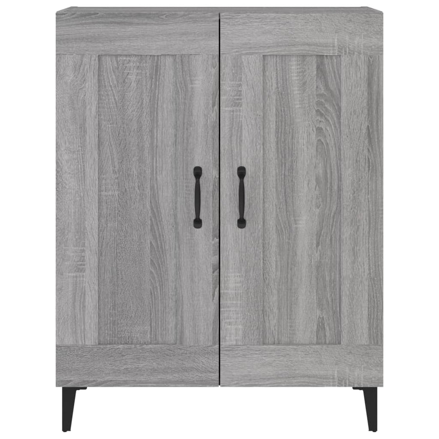 Dressoir 69,5X34X90 Cm Bewerkt Hout Grijs Sonoma Eikenkleurig
