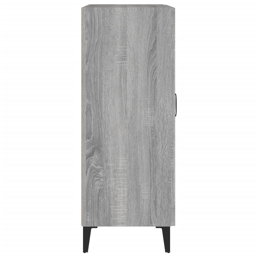 Dressoir 69,5X34X90 Cm Bewerkt Hout Grijs Sonoma Eikenkleurig