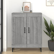 Dressoir 69,5x34x90 cm bewerkt hout grijs sonoma