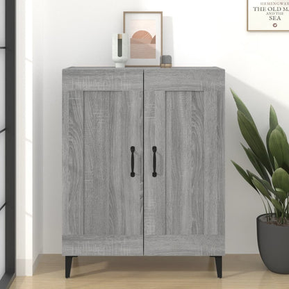 Dressoir 69,5X34X90 Cm Bewerkt Hout Grijs Sonoma Eikenkleurig