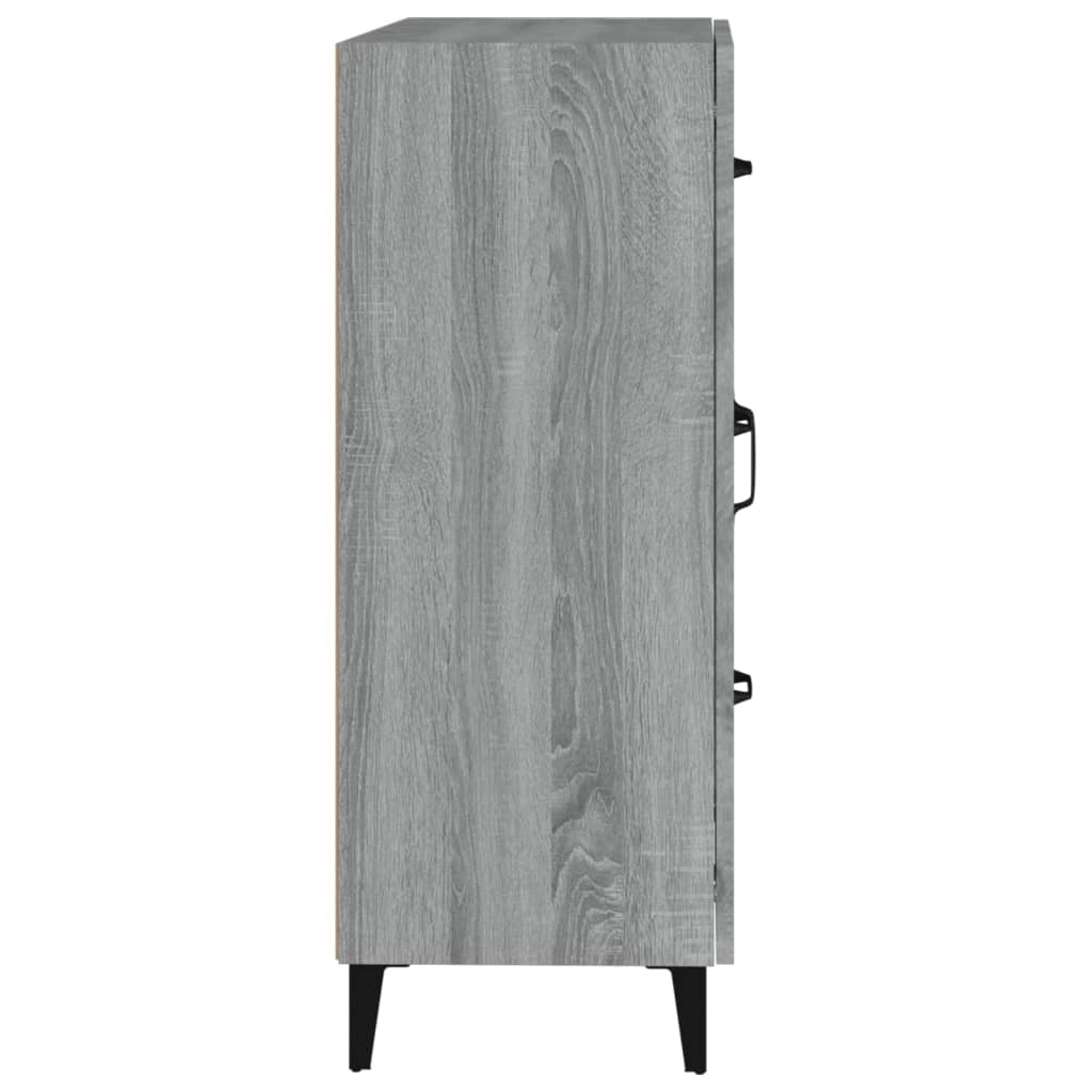 Dressoir 69,5X34X90 Cm Bewerkt Hout Grijs Sonoma Eikenkleurig 1