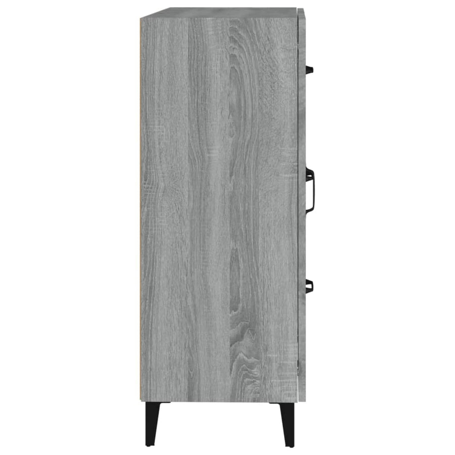 Dressoir 69,5X34X90 Cm Bewerkt Hout Grijs Sonoma Eikenkleurig 1