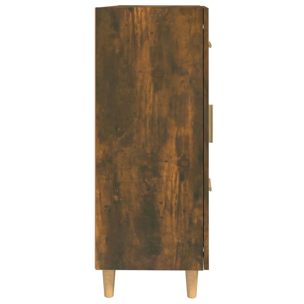 Dressoir 69,5X34X90 Cm Bewerkt Hout Gerookt Eikenkleurig