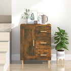 Sideboard 69.5x34x90 cm engineered wood smoked oak-colored