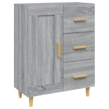 Dressoir 69,5X34X90 Cm Bewerkt Hout Grijs Sonoma Eikenkleurig