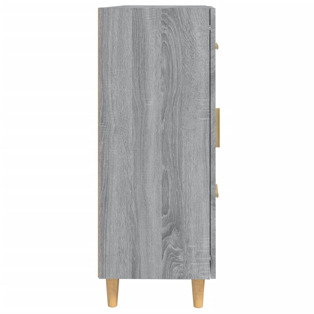 Dressoir 69,5X34X90 Cm Bewerkt Hout Grijs Sonoma Eikenkleurig