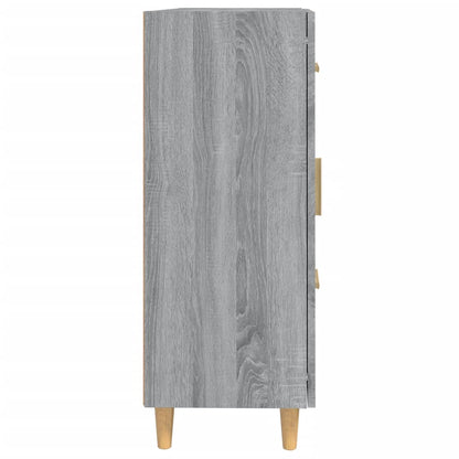 Dressoir 69,5X34X90 Cm Bewerkt Hout Grijs Sonoma Eikenkleurig