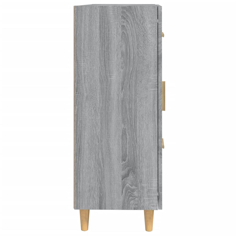 Dressoir 69,5X34X90 Cm Bewerkt Hout Grijs Sonoma Eikenkleurig