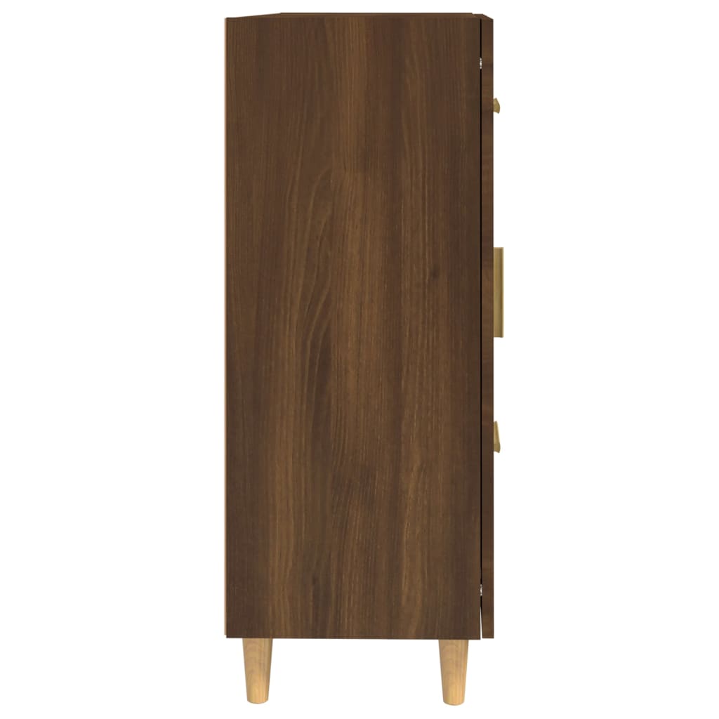 Dressoir 69,5X34X90 Cm Bewerkt Hout Bruin Eikenkleur