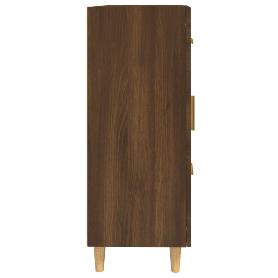 Dressoir 69,5X34X90 Cm Bewerkt Hout Bruin Eikenkleur