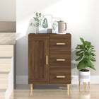 Sideboard 69.5x34x90 cm distressed wood brown oak finish
