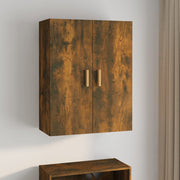Hangkast 69,5x34x90 cm bewerkt hout gerookt eiken