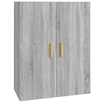Hangkast 69,5X34X90 Cm Grijs Sonoma Eikenkleurig