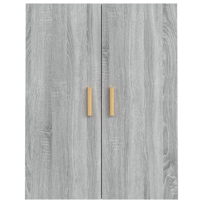 Hangkast 69,5X34X90 Cm Grijs Sonoma Eikenkleurig
