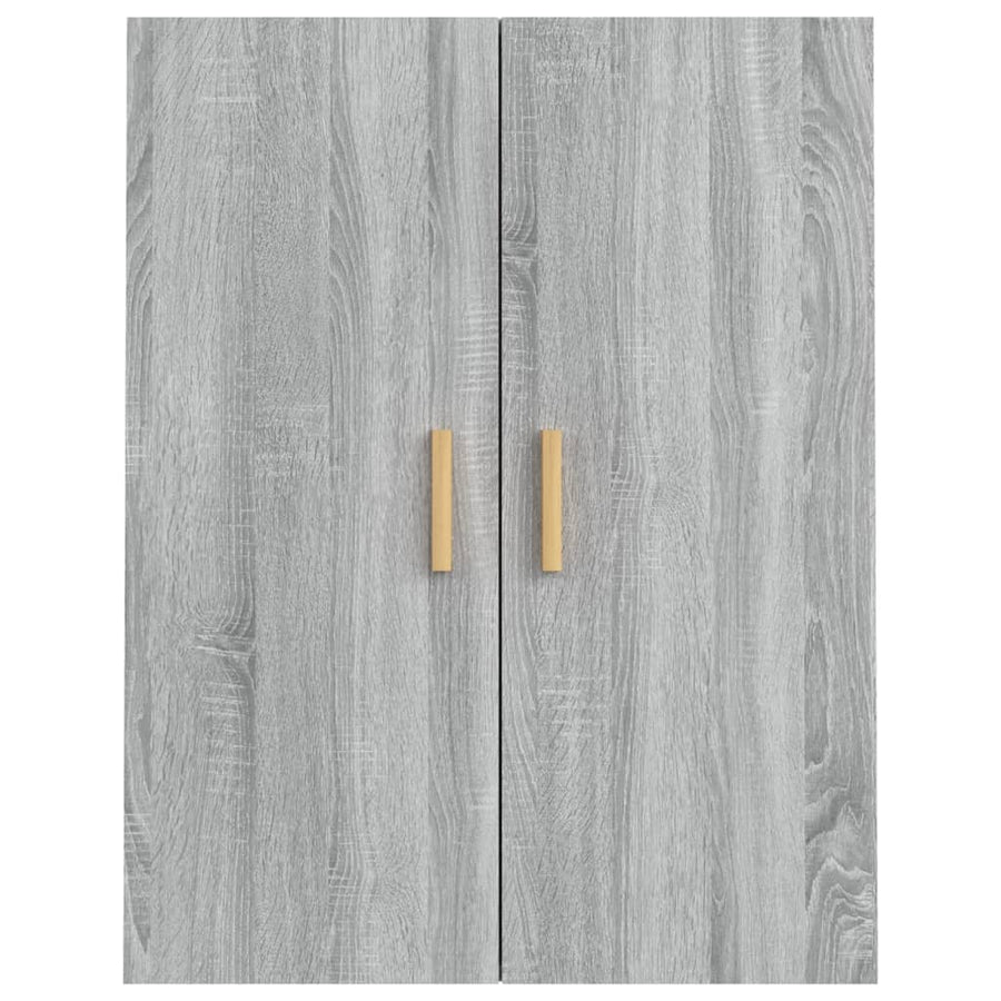 Hangkast 69,5X34X90 Cm Grijs Sonoma Eikenkleurig