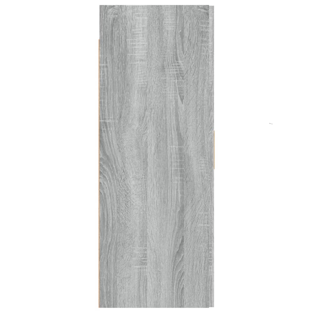 Hangkast 69,5X34X90 Cm Grijs Sonoma Eikenkleurig