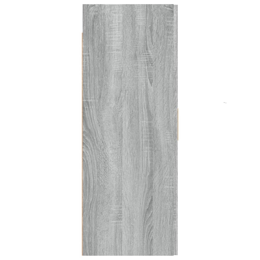 Hangkast 69,5X34X90 Cm Grijs Sonoma Eikenkleurig