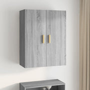 Bovenkast 69,5x34x90 cm grijs sonoma eiken