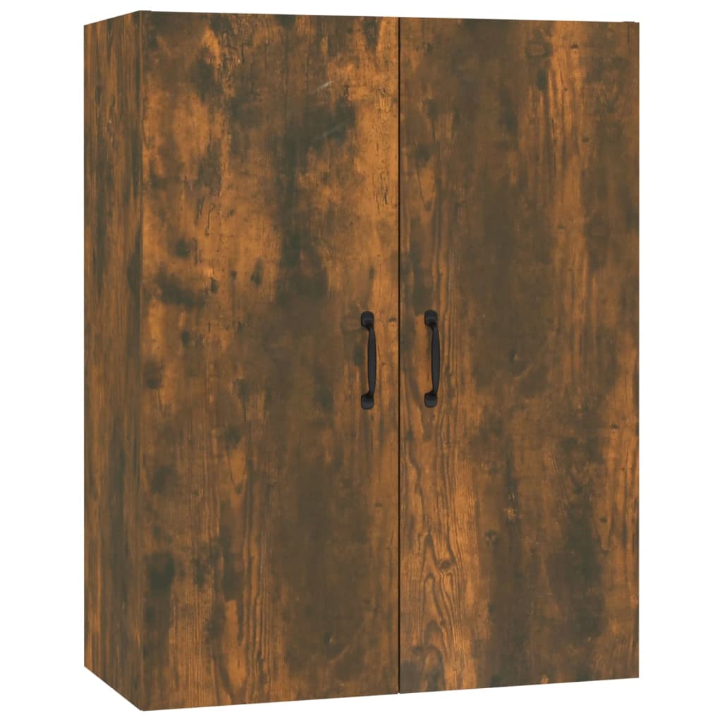 Hangkast 69,5X34X90 Cm Bewerkt Hout Gerookt Eikenkleurig