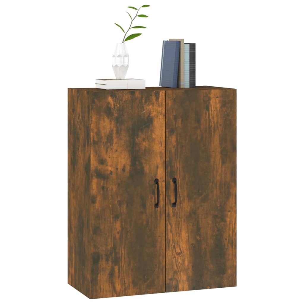 Hangkast 69,5X34X90 Cm Bewerkt Hout Gerookt Eikenkleurig