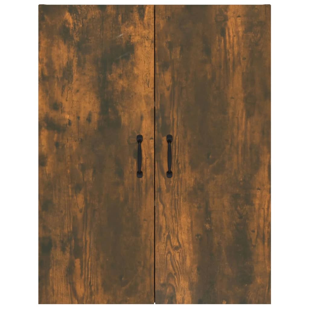 Hangkast 69,5X34X90 Cm Bewerkt Hout Gerookt Eikenkleurig