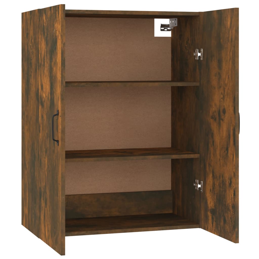 Hangkast 69,5X34X90 Cm Bewerkt Hout Gerookt Eikenkleurig