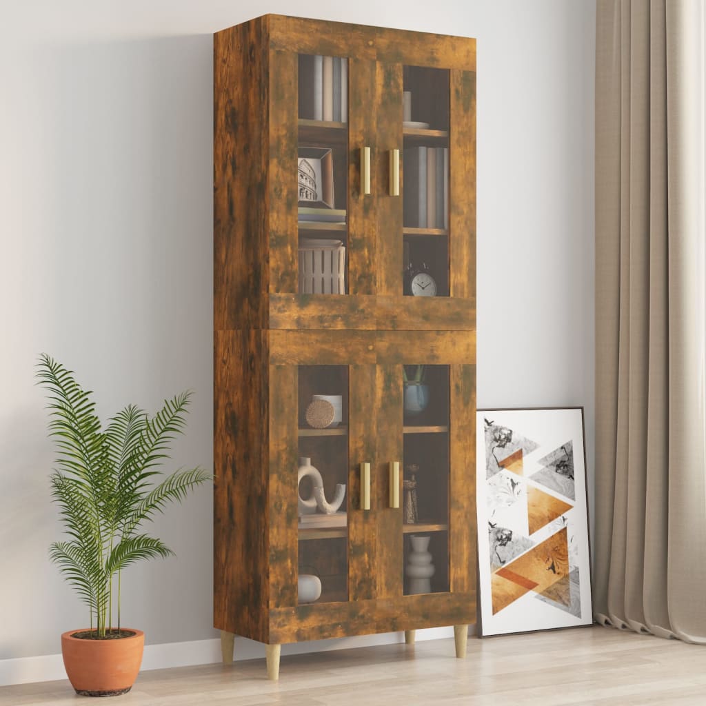 Hangkast 69,5X34X90 Cm Gerookt Eikenkleurig