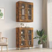 Hangkast 69,5x34x90 cm gerookt eiken