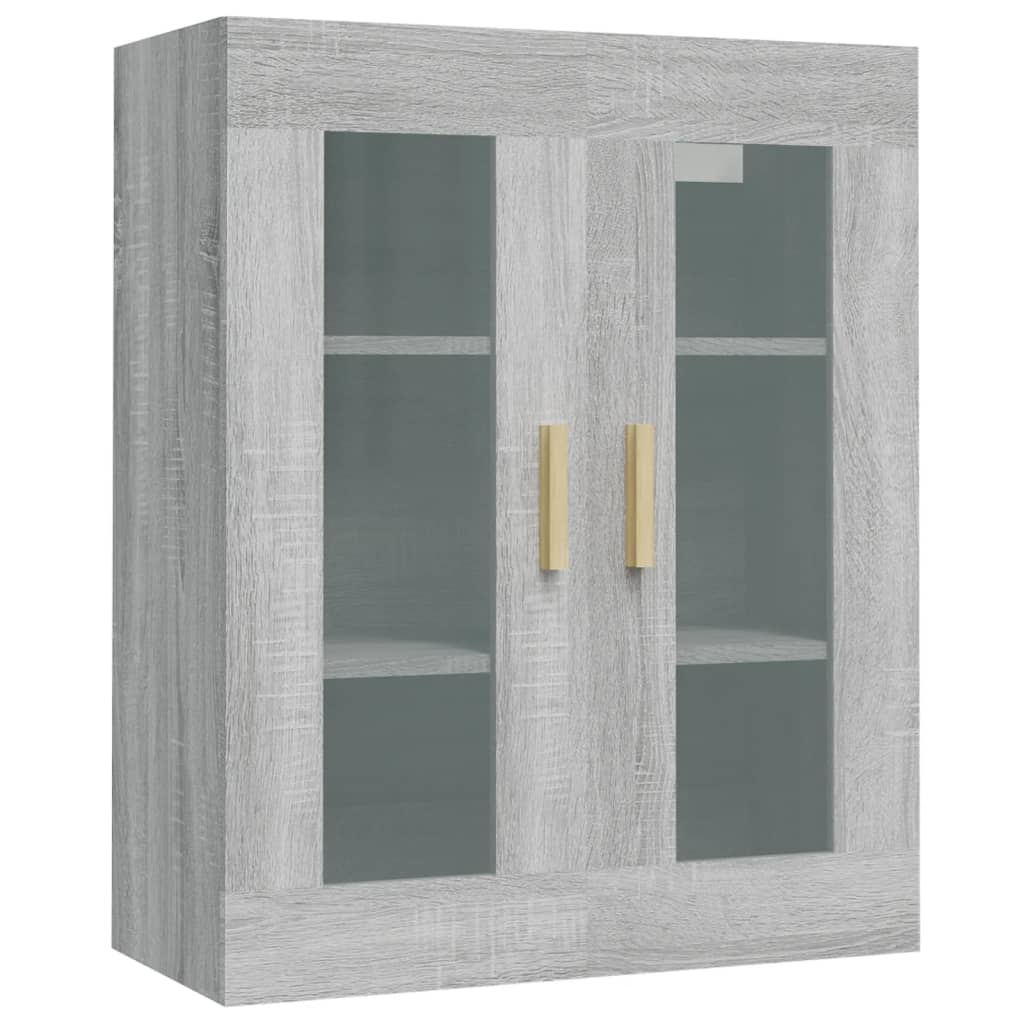 Hangkast 69,5X34X90 Cm Grijs Sonoma Eikenkleurig