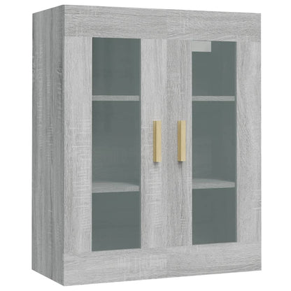 Hangkast 69,5X34X90 Cm Grijs Sonoma Eikenkleurig