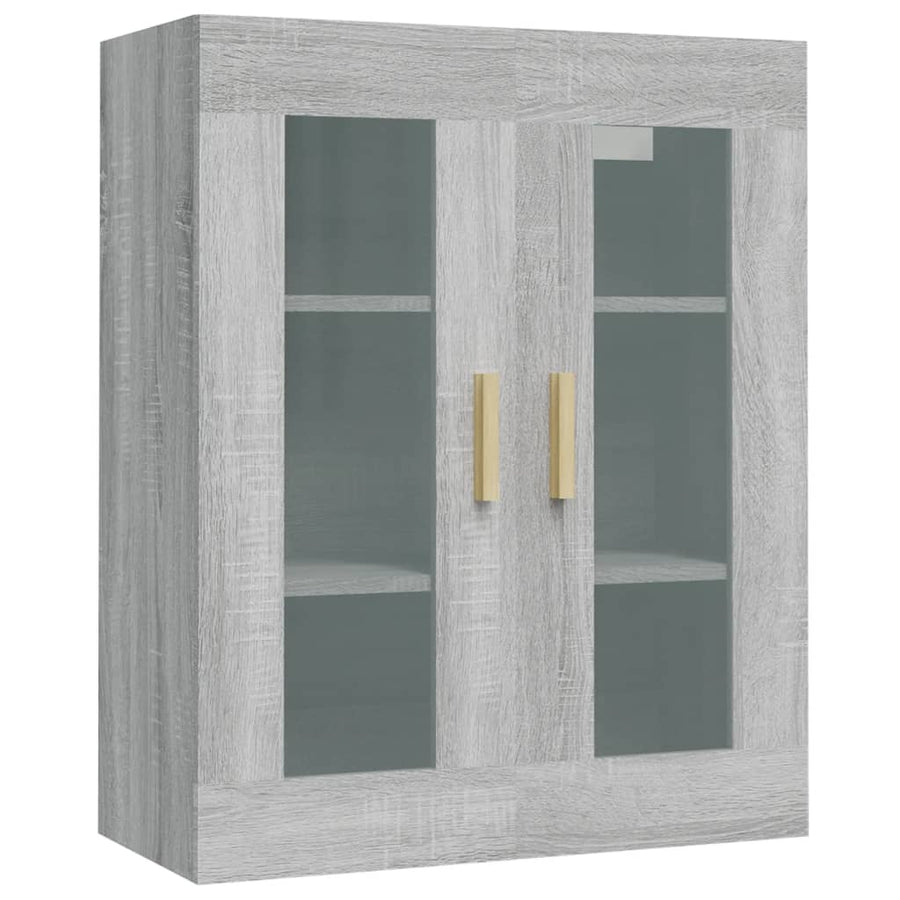 Hangkast 69,5X34X90 Cm Grijs Sonoma Eikenkleurig