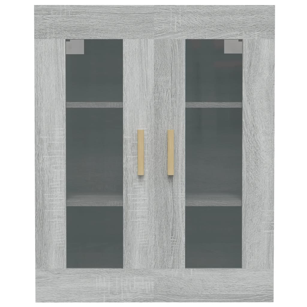 Hangkast 69,5X34X90 Cm Grijs Sonoma Eikenkleurig