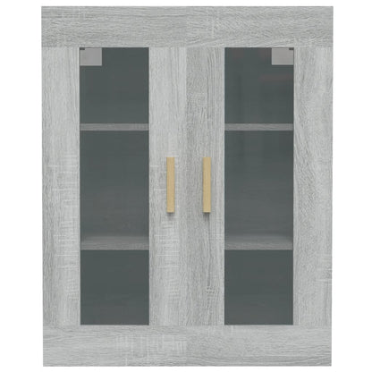 Hangkast 69,5X34X90 Cm Grijs Sonoma Eikenkleurig
